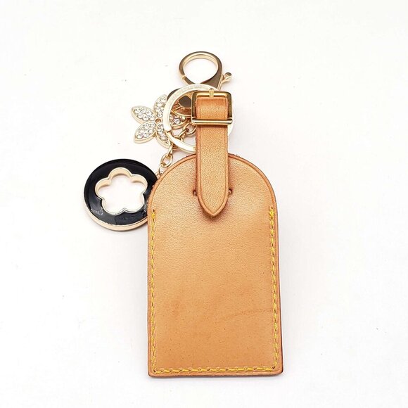 Authentic Louis Vuitton Luggage tag, Nametag with Unbranded Keychain, Keycharm - Picture 3 of 7